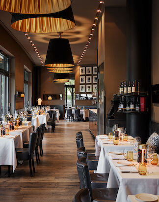 Blick in das stilvolle sowie großzügige Restaurant DaCaio