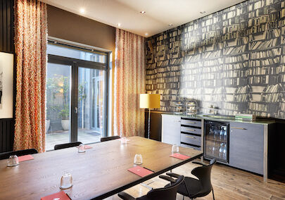 Buchwerk Hamburg Veranstaltungsbereich Clubroom M 04 Tagungsraum Clubroom M mit Blockbestuhlung für Meetings