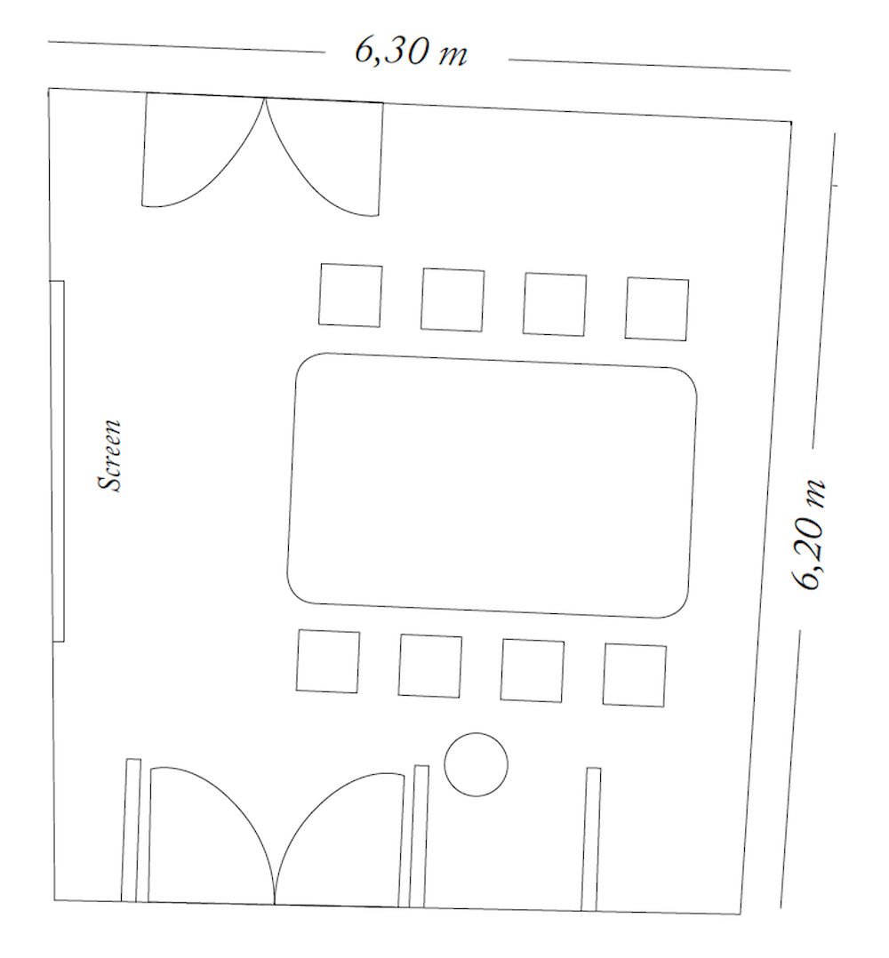 Sketch from The George Clubroom S