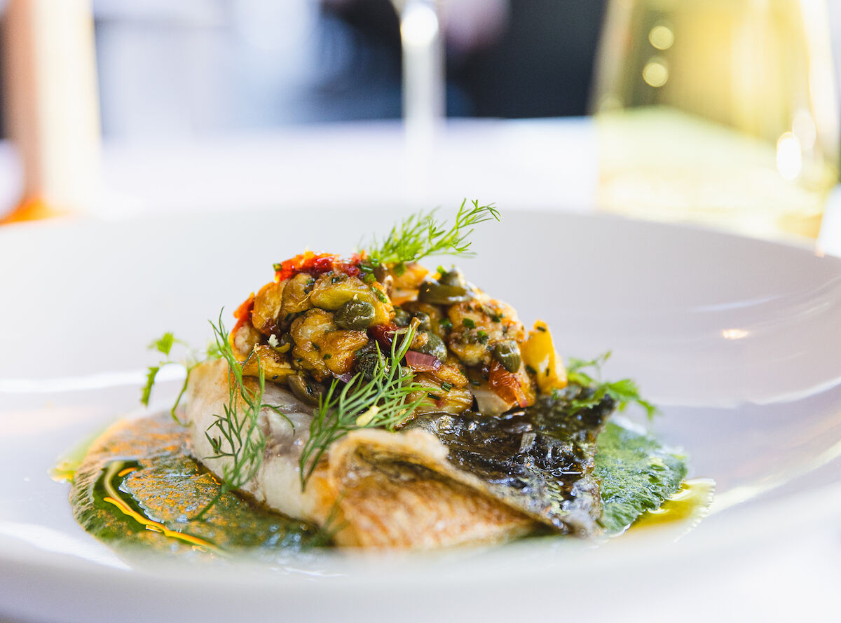 Dacaio Restaurant Italienisch Alster 7 Fischgericht des Restaurant DaCaio im Buchwerk Hamburg